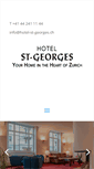 Mobile Screenshot of hotel-st-georges.ch
